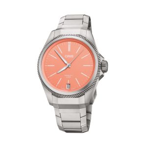 Oris BC ProPilot X Calibre 400 Salmon - miesten rannekello 01-400-7778-7158-1