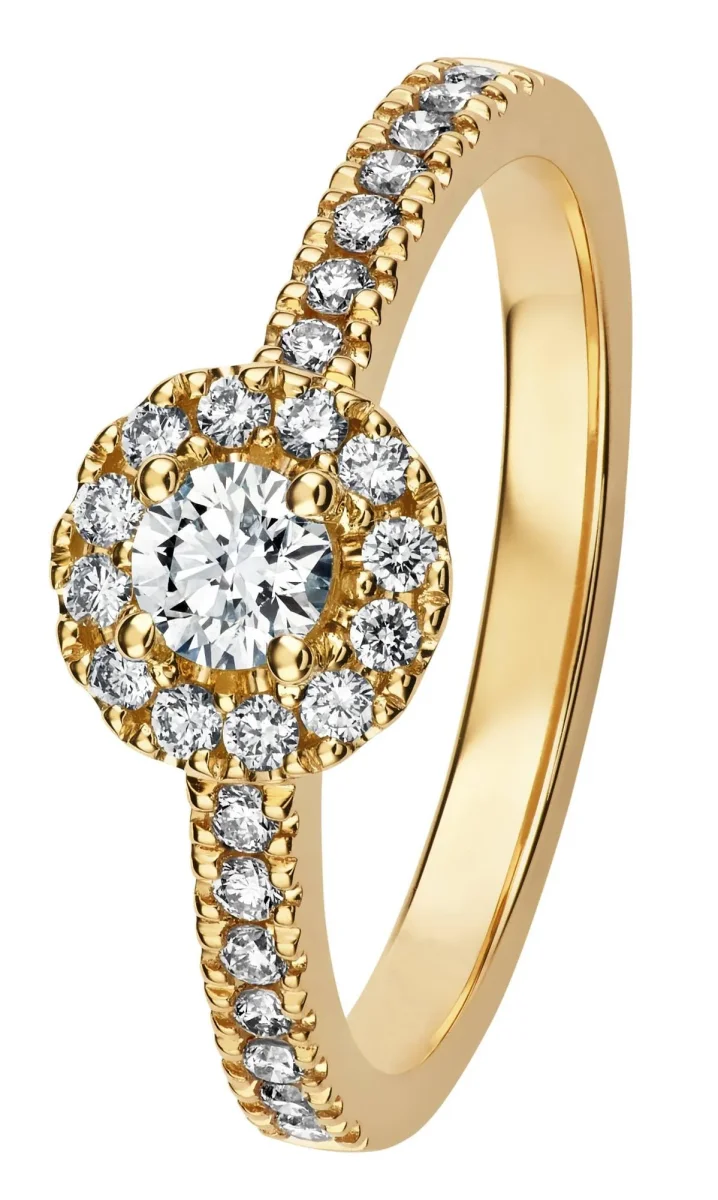 Kohinoor Valerie - keltakultainen timanttisormus 033-264-44-160