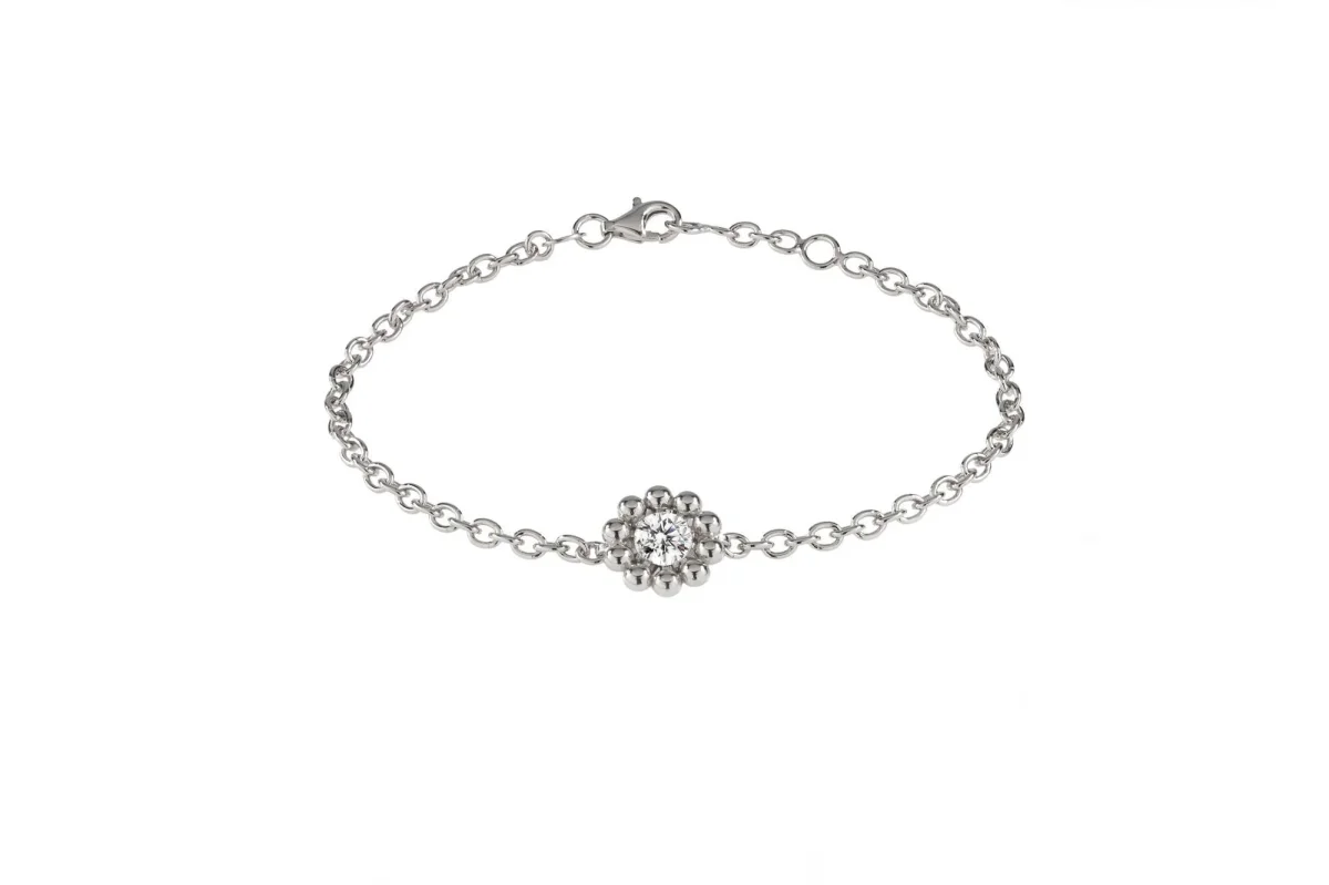 Lumoava Daisy - rannekoru kirkkaalla kivellä L53228130000 - Image 2