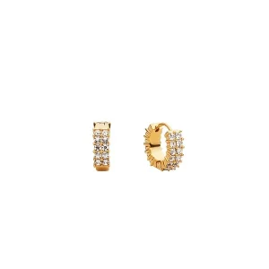 Mockberg Midnight Gold Hoops Small korvakorut MO587