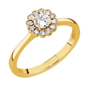 Sandberg Kukkaniitty M-882K timanttisormus 0,34ct W/Vs