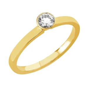 Sandberg Suvituuli timanttisormus 0,24ct keltakulta V-119K