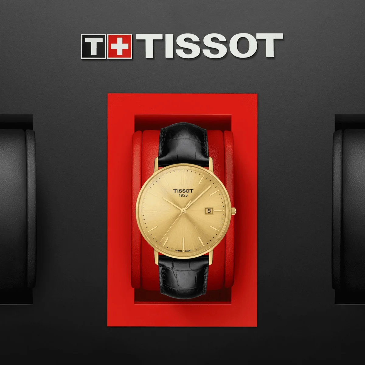 Tissot Goldrun miesten kultakello T9224101602100 - Image 9