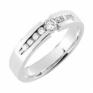 Sandberg V-82-8W Timanttisormus Kallioranta 2 0,27ct W/Vs